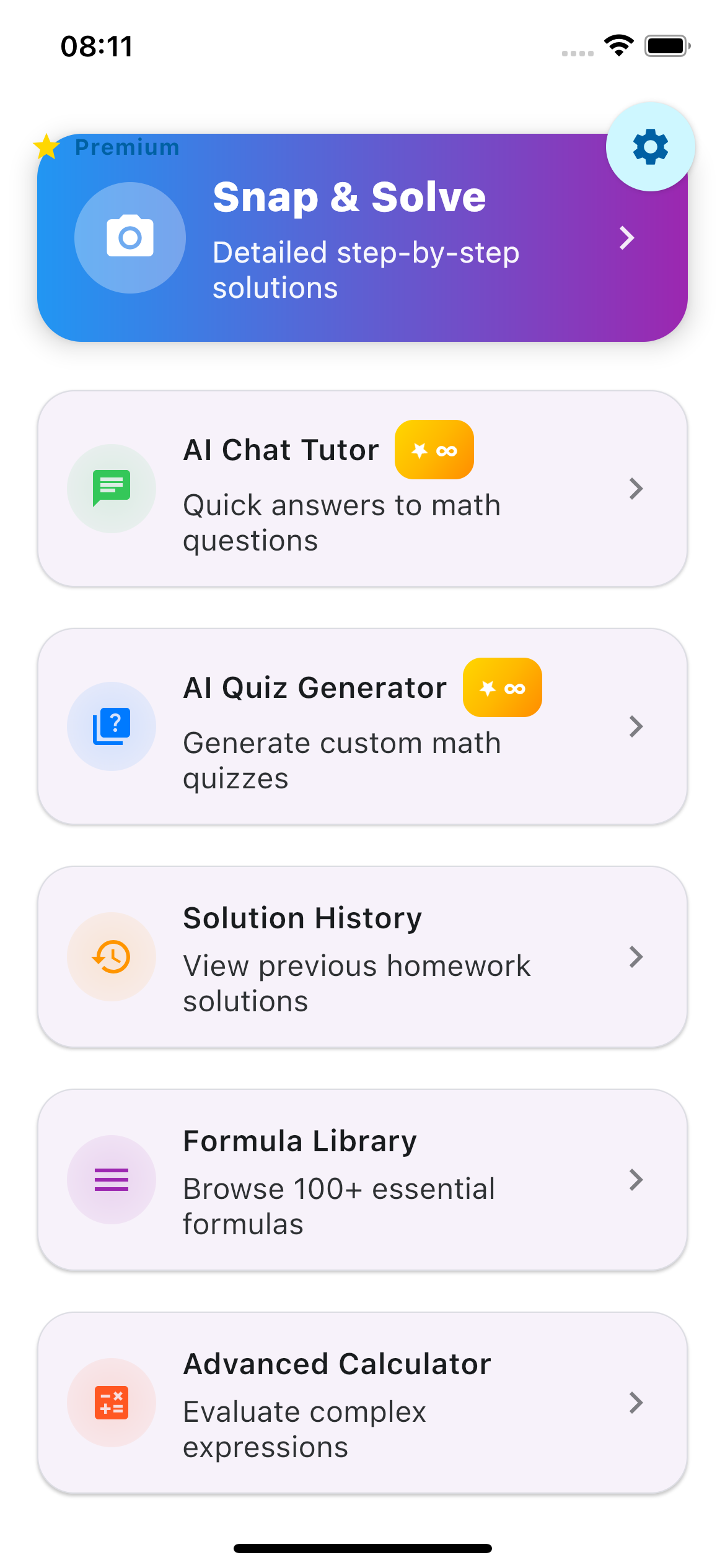 Problem Solving Screen
